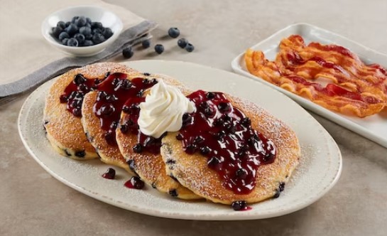 Bob Evans Double Blueberry Hotcakes